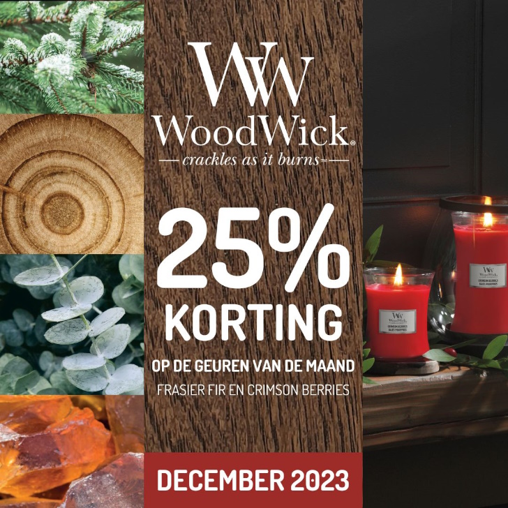 WoodWick Geur van de Maand december 2023